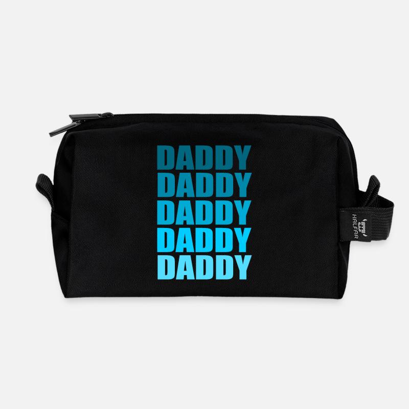 Daddy cool - Recycelte Kulturtasche - Schwarz