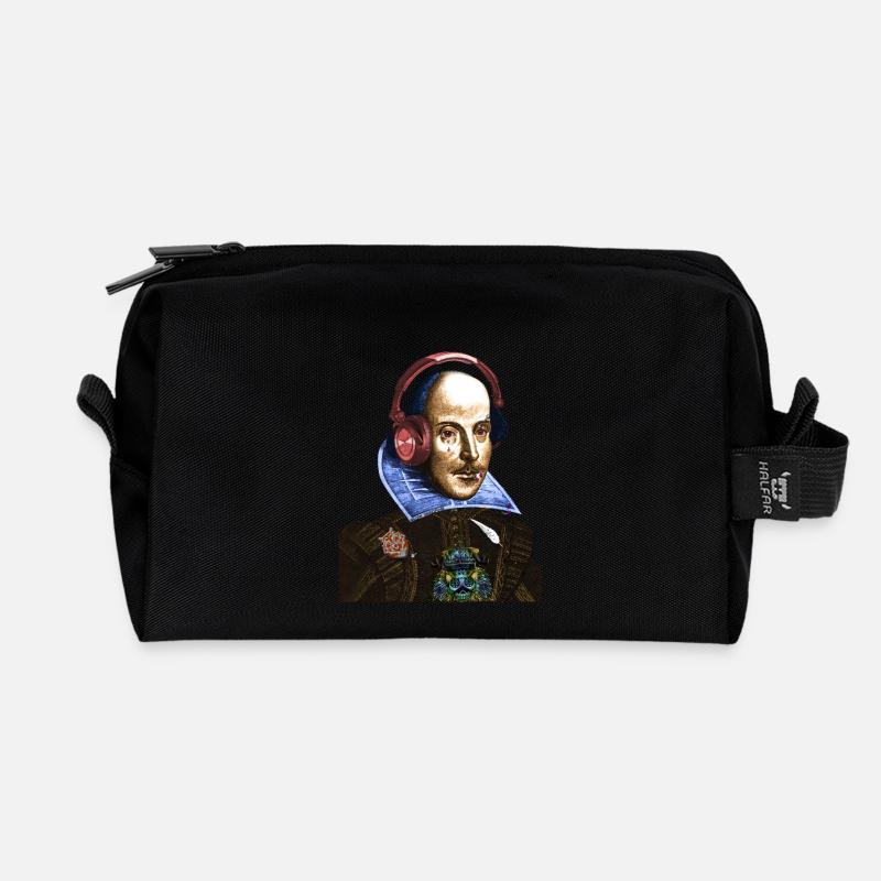 Shakespeare - Recycelte Kulturtasche - Schwarz