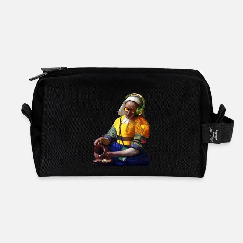 Milchmädchen - Recycelte Kulturtasche - Schwarz
