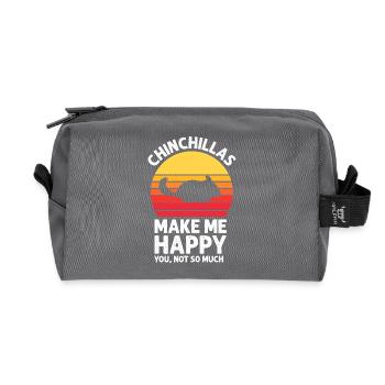 Chinchilla - Recycelte Kulturtasche - Anthrazit - Vorne