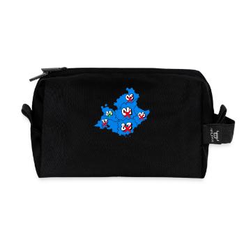 PACA Region - Recycled Toiletry Zip Bag - black - Front