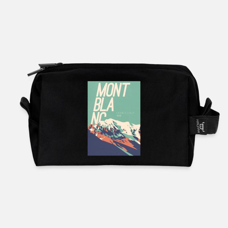 Mont Blanc Eleganz - Recycelte Kulturtasche - Schwarz