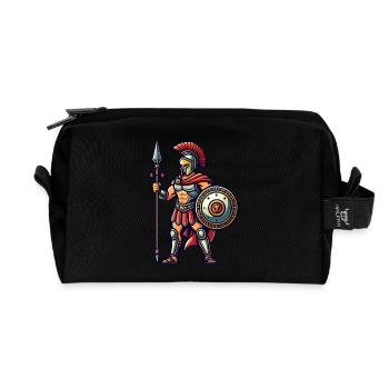 Spartans - Recycled Toiletry Zip Bag - black - Front