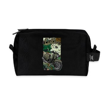 Schwalbe KR51/1 // Illustration - Recycelte Kulturtasche - Schwarz - Vorne
