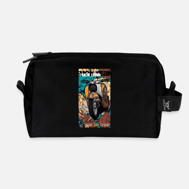 Schwalbe Tuning (gelb / Rost) // Illustration - Recycelte Kulturtasche - Schwarz