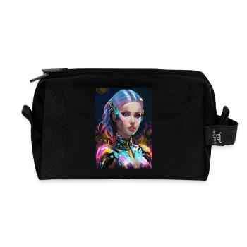 Avatar cyberpunk - Trousse de toilette en tissu recyclé - noir - Devant