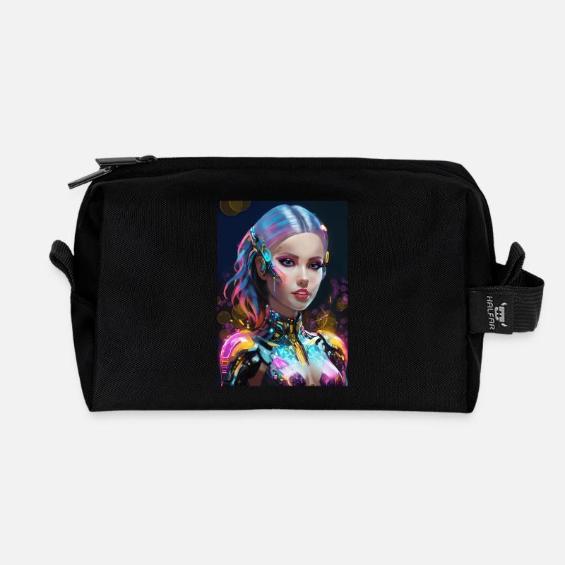 Cyberpunk-Avatar - Recycelte Kulturtasche - Schwarz