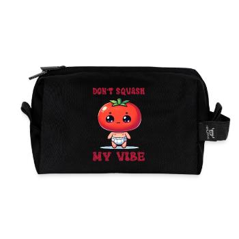 Don't squash my vibe - Recycelte Kulturtasche - Schwarz - Vorne
