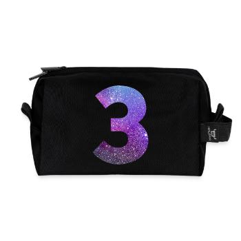 Galaxie Nummer 3 - Recycelte Kulturtasche - Schwarz - Vorne