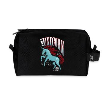 I am a Unicorn - Einhorn - Recycled Toiletry Zip Bag - black - Front
