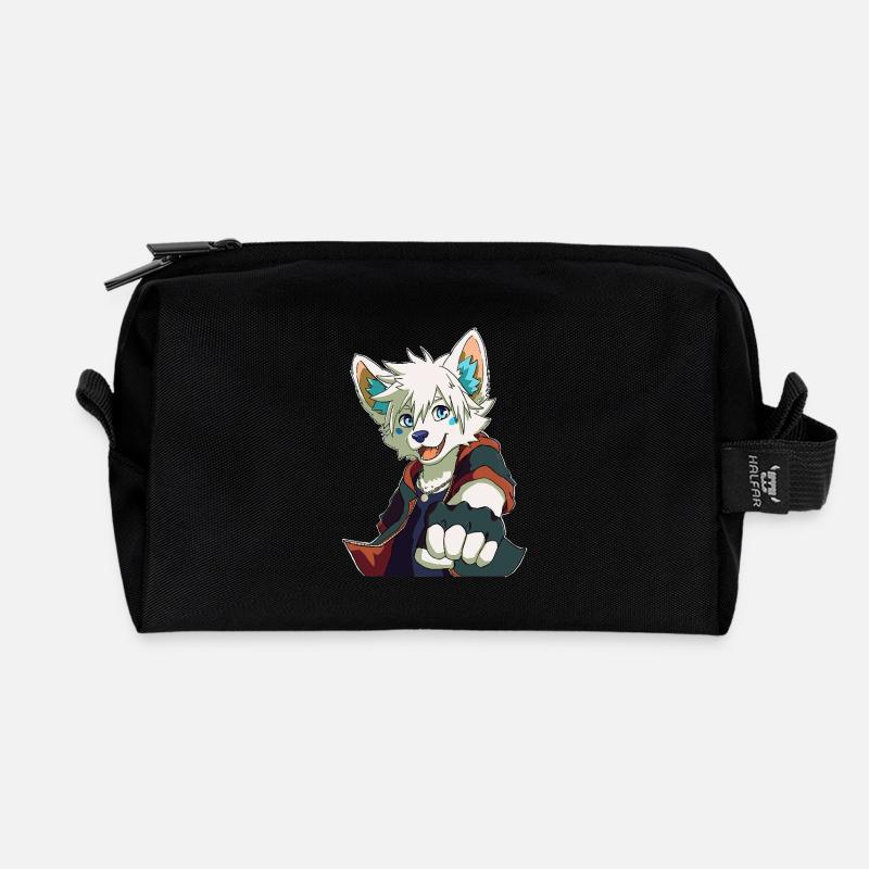 Prout Furry - Recycelte Kulturtasche - Schwarz
