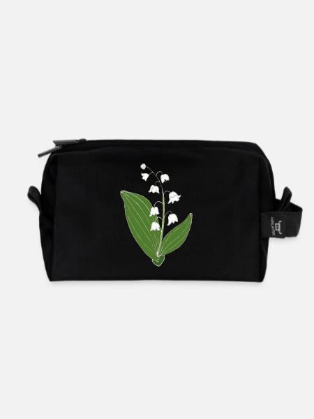 Maigloeckchen 2 6 - Trousse de toilette en tissu recyclé - noir