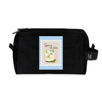 Spicy margarita - Recycled Toiletry Zip Bag - black - Front