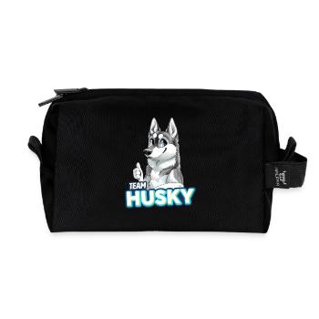 TEAM Husky - Grey - Recycled Toiletry Zip Bag - black - Front