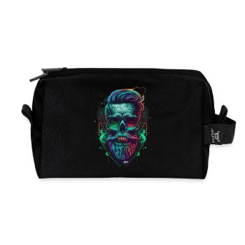Skull & Streetwear  - Recycelte Kulturtasche - Schwarz - Vorne