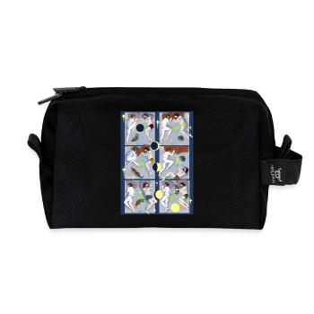 Nacht Nacht Tiger - Recycelte Kulturtasche - Schwarz - Vorne