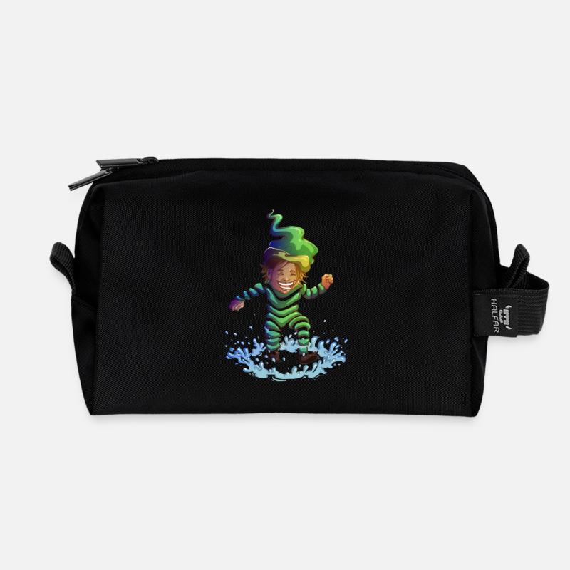 Splash - Recycled Toiletry Zip Bag - black