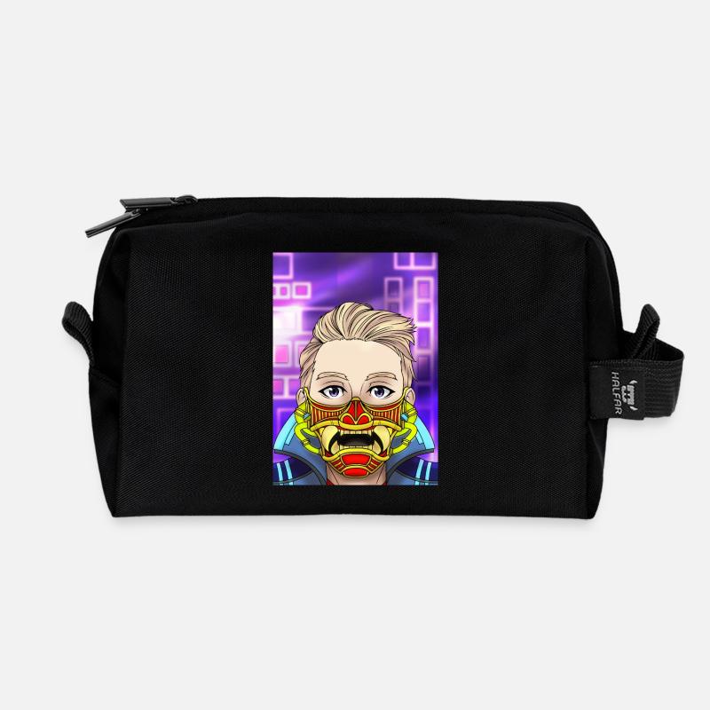 King29FR-Maske - Recycelte Kulturtasche - Schwarz