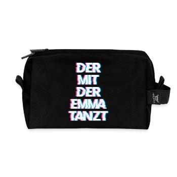 Hardtekk Tekk - Trousse de toilette en tissu recyclé - noir - Devant