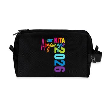 Daycare graduates 2026 - Recycled Toiletry Zip Bag - black - Front