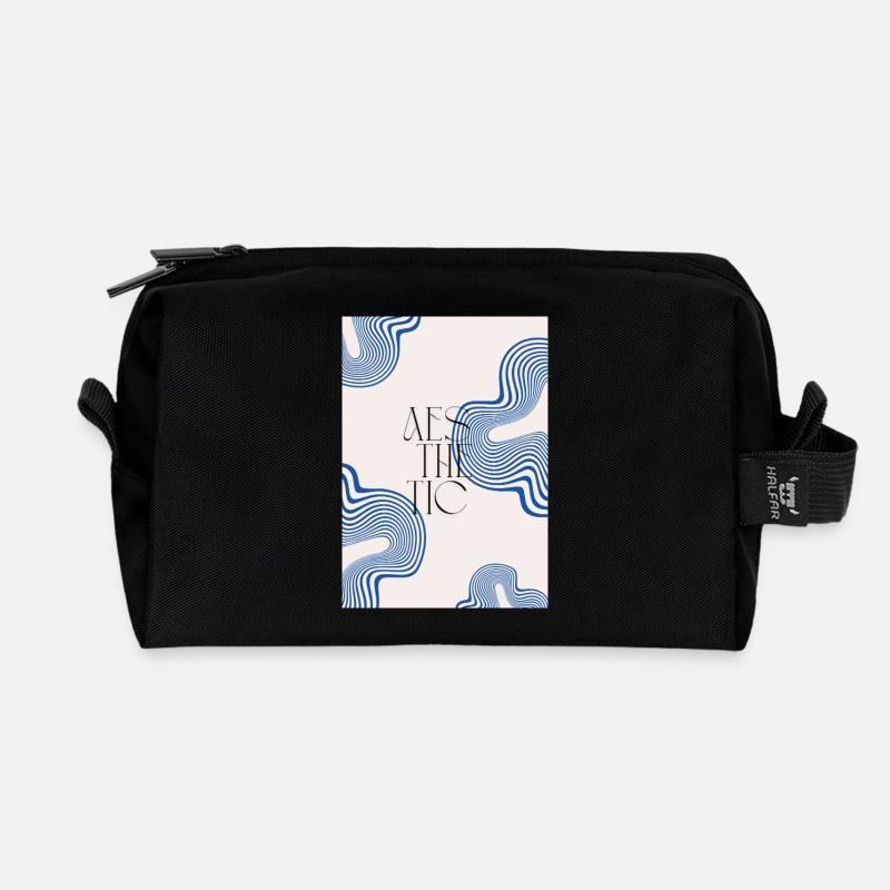 Ästhetisch - Recycelte Kulturtasche - Schwarz
