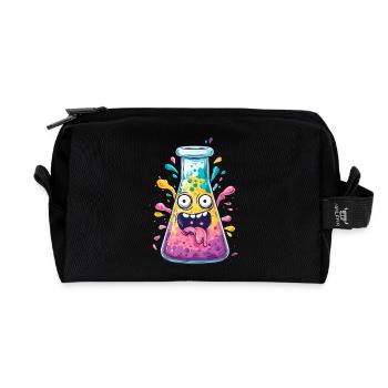 Plaisir coloré au laboratoire facial de réactifs - Trousse de toilette en tissu recyclé - noir - Devant