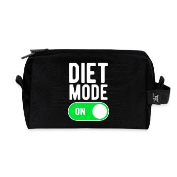 Mode diète sur la nutrition de la salle de sport - Trousse de toilette en tissu recyclé - noir - Devant