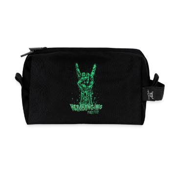 Hand Rock Neon Factory Live - Recycled Toiletry Zip Bag - black - Front