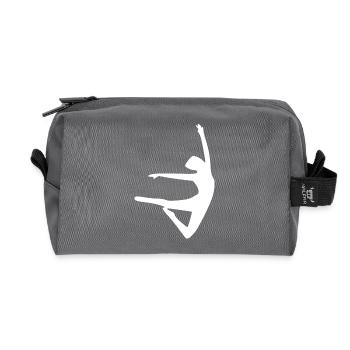 Dancing Dance - Recycled Toiletry Zip Bag - anthracite - Front