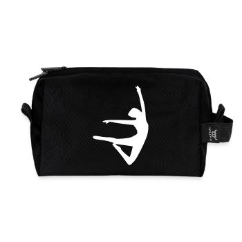 Dancing Dance - Recycled Toiletry Zip Bag - black - Front