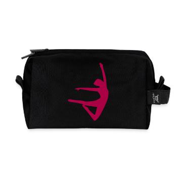 Dancing Dance - Recycled Toiletry Zip Bag - black - Front