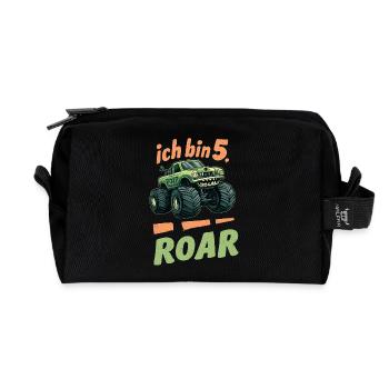 Ich bin 5 - Geburtstag Kinder - Recycelte Kulturtasche - Schwarz - Vorne