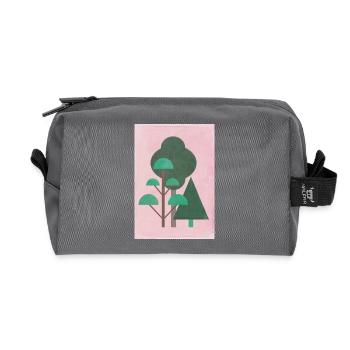 Forest - Recycled Toiletry Zip Bag - anthracite - Front