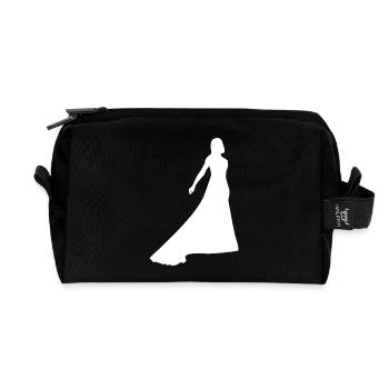 Hochzeit - Recycelte Kulturtasche - Schwarz - Vorne