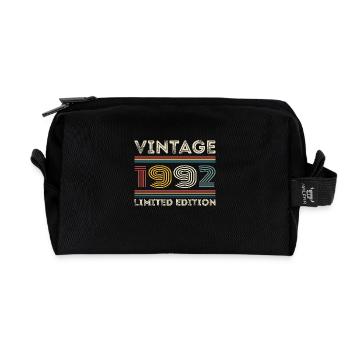 1992 Geburtstag 1992 Retro 1992 Geschenk 1992 - Recycelte Kulturtasche - Schwarz - Vorne