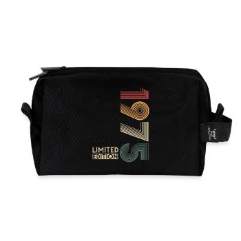 1975 Vintage Limited Edition - Recycled Toiletry Zip Bag - black - Front