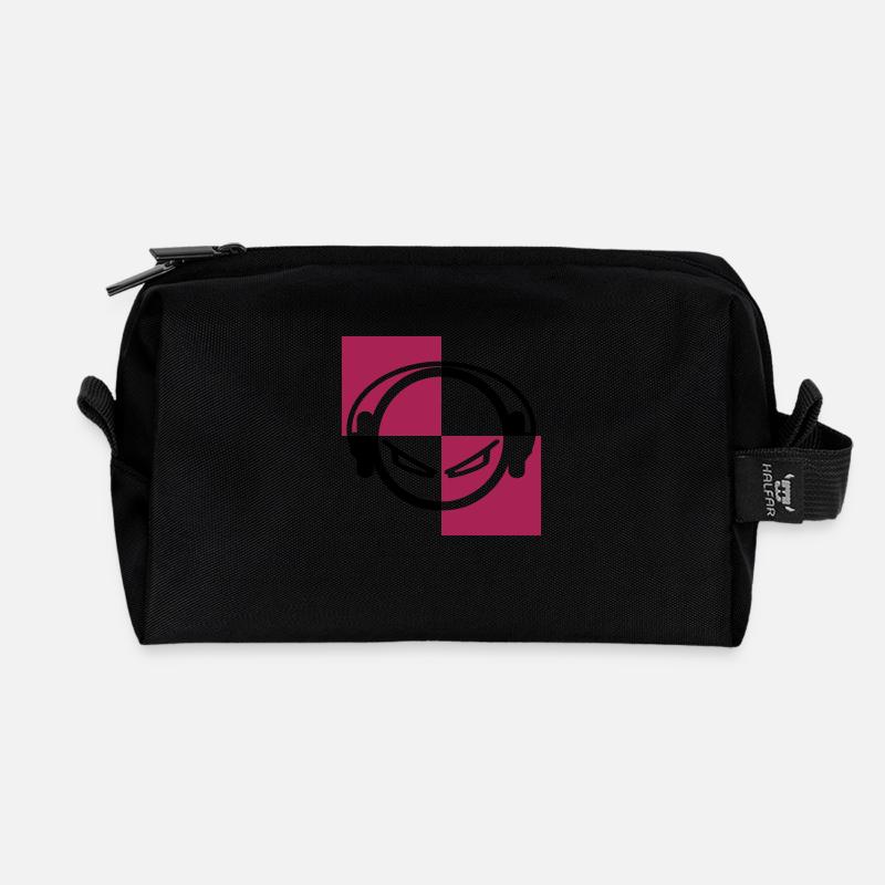dj - Recycled Toiletry Zip Bag - black