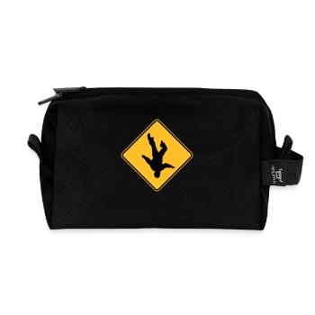 ROAD SIGN Skydive - Trousse de toilette en tissu recyclé - noir - Devant