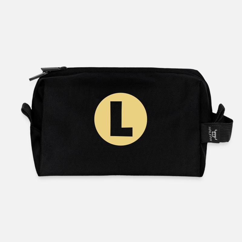 L - Recycelte Kulturtasche - Schwarz