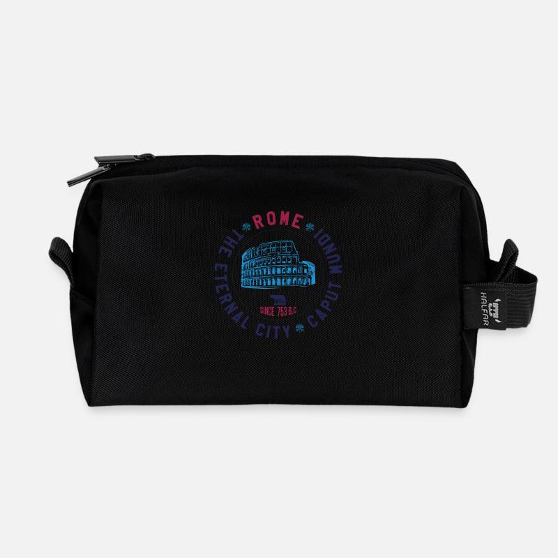 ROME - Recycled Toiletry Zip Bag - black
