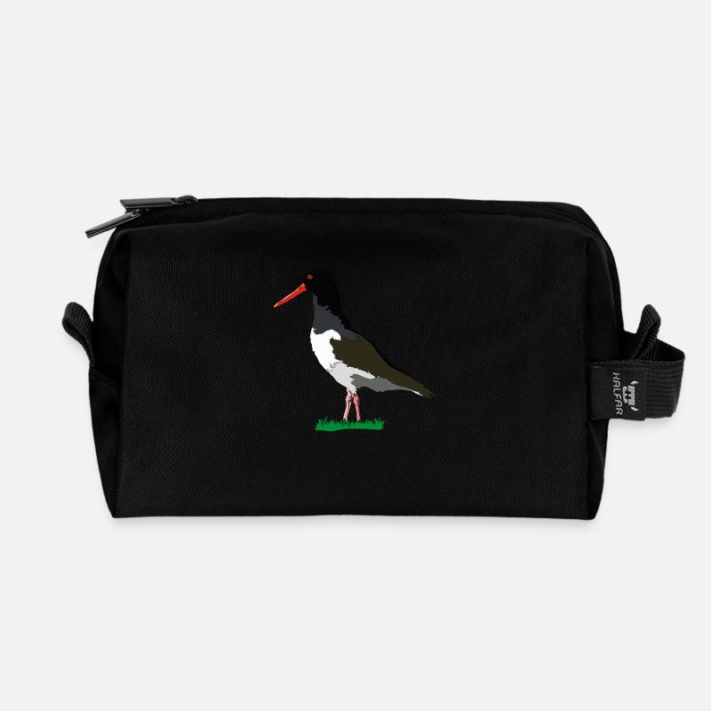 Austernfischer - Recycelte Kulturtasche - Schwarz