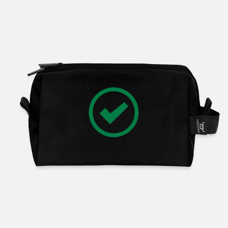 Hacken - Recycelte Kulturtasche - Schwarz