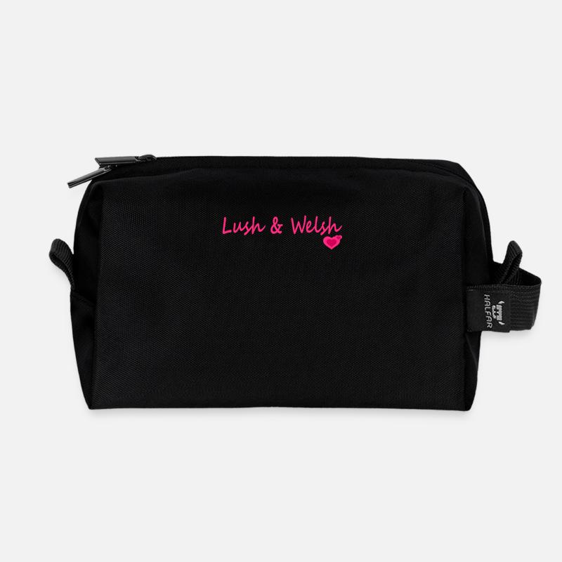 Lush & Welsh - Recycled Toiletry Zip Bag - black