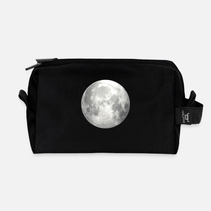 Mond klein - Recycled Toiletry Zip Bag - black