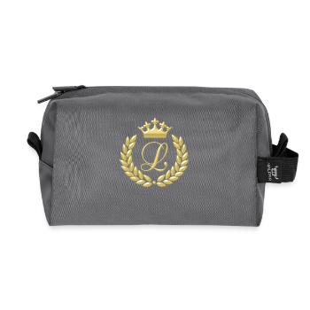 laurel wreath - Recycled Toiletry Zip Bag - anthracite - Front