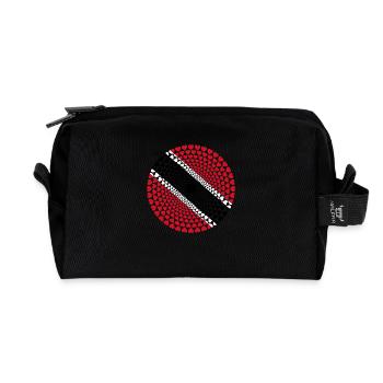Trinité-Tobago Trinité-Tobago Amour Mandala de coeur - Trousse de toilette en tissu recyclé - noir - Devant