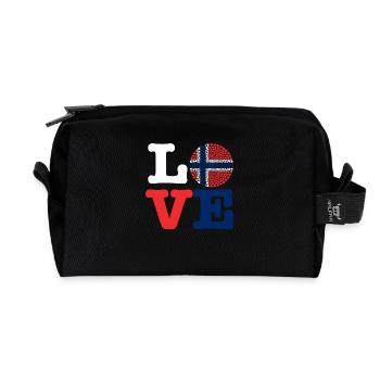 COEUR NORVÈGE - Trousse de toilette en tissu recyclé - noir - Devant
