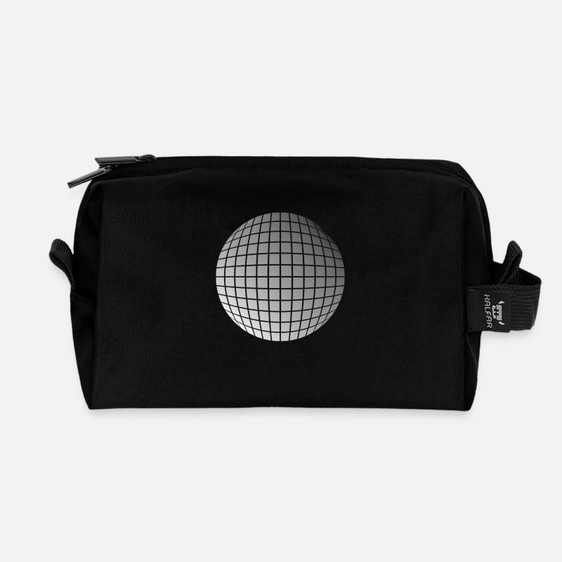Disco ball - Recycelte Kulturtasche - Schwarz