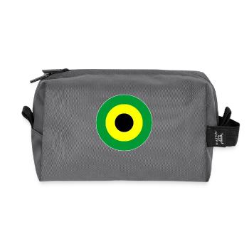 Jamaika Jamaica Reggae & Ska Mod Target - Recycelte Kulturtasche - Anthrazit - Vorne