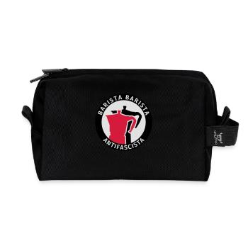 Barista Barista Antifascista - Recycelte Kulturtasche - Schwarz - Vorne